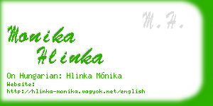 monika hlinka business card
